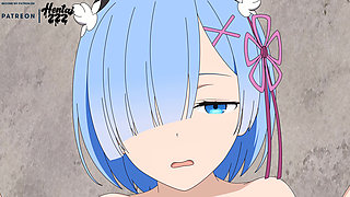 Rem POV Creampie Uncensored Re Zero Hentai Animation Blowjob Doggystyle