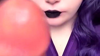 Caught the Fat Goth Nurse Masturbating