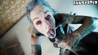 Anal and Oral Tattooed Pornstars Heel Fueled