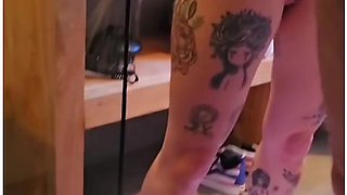 Male Squirt In The Shower ! This Milf Got The Key To Male Orgasm !