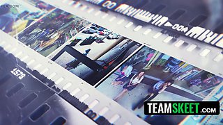 Caught and Creamed - Store Manager's Dick Down My Throat and Guard's Cum on My Face