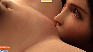 Final Fantasy VII FF7 - Aerith X Tifa WM (Sound) By Teehee3D Animation 3D Hentai