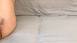 Girl Caught Masturbating Uses Her Feet for a Gorgeous Footjob