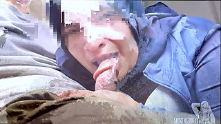 Asian Hijab Fitness Girl Doing Blowjob to Drink Cum For Boost Her Stamina In The Car - Minokiiko