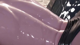 Japanese Bath House Fantasy - Wet, Oiled & Blindfolded