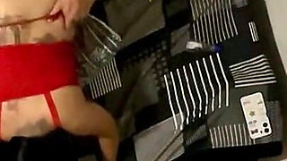 Submissive Wife Giving It on Fours with Red Thong