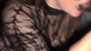 Chubby wife at Houston glory hole