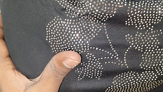 Telugu Anu Aunty in Black One Piece