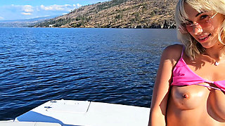 Horny Blonde on the Boat