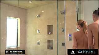 Chris Strokes And Maya Hills - Busty Masseuse Is Impressed By His Huge Cock And Wants To Taste It