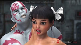 Ass Fuck. innocent college girl and a massive monster in the industrial zone
