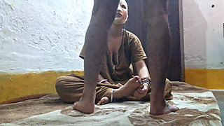 Stepmom Riding on His Stepson Big Black Cock