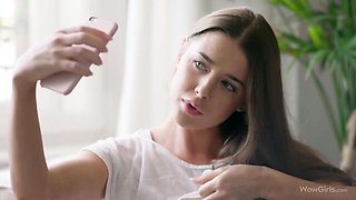 Big tits video with spicy slag from WOW Girls