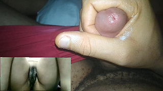 Masturbating