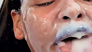 5555 Slaps Very Hard on My Face While I Swallow Your Balls Down My Throat