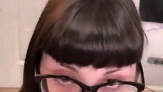 Blowjob cumshot whore gargles pov bukkake fetish cum