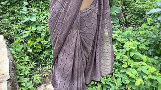 Desi Bhabhi with Big Natural Tits Fucked by Devar in Jungle Outdoor Sex