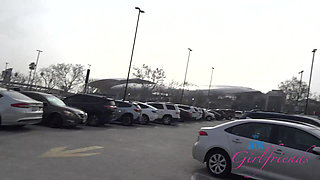 POV Date Night Roadhead with Amateur Cecelia Taylor - She Gives Amazing Blowjob in the Car