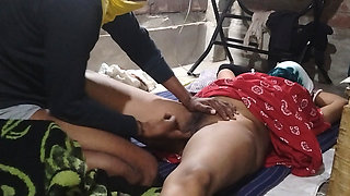 Sexy or hot sister-in-law spitting at night