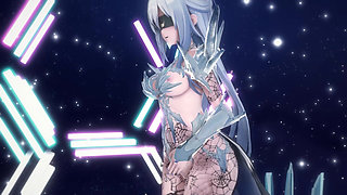 Mmd Mirror Flow Collapse Iron up&down Striptease Dress-up Nipple Clip Bunny Girl Black Silk Fishnet Costume Erotic Sweater Tig