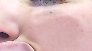 Fetish Glasschord Licking Face Body Tits Ass in the Shower