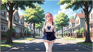 Lustful Pink Haired Cutie Outdoor Stroll To Bedroom Soft Seductive Vibes