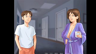 Sharing bed, just hot, cartoon movie