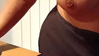 Inside the Bar, I Took Out My Tits and Cleaned the Counter.