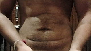 Sex indian hunk oiling dick