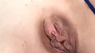 Spanish MILF Pumping Big Clitoris Until She Cums