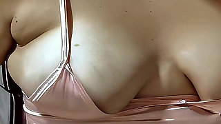 Nicole's Shake & Tease Bloating My Belly Then Flashing My Hairy Pussy & Cellulite Ass