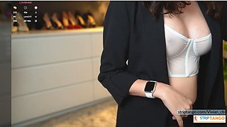 Busty Femdom Demonstrates Savage Foot Fetish Power with Dirty Talk and Teasing Move to Seize Total Control