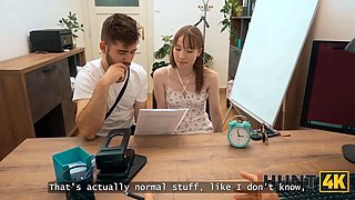 Hunt4k. striptease and sex to get a fresh job...