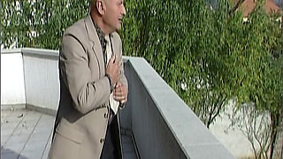 BBC Stretches Blonde Pussy Wide - Granny Eats Pussy