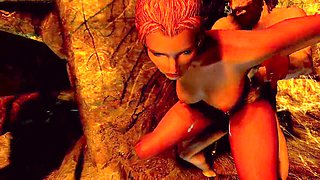 Draugr puts the moves on in Skyrim Sexlab