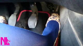 Driving Fast in Flowered Ballet Flats