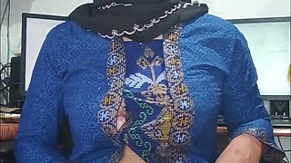 Hijab Tgirl Masturbating to Orgasm