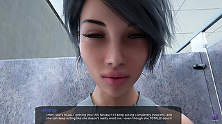 Fucking My Hot Teacher's Tight Ass in Public Toilet - 3D Hentai Animated Porn - Milfy City