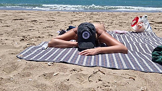 Young Girl Gets Fucked on the Beach by a Stranger Fucking From Behind
