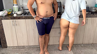 Beautiful Stepsister in Short Suit Gets Fucked and Filled with Milk