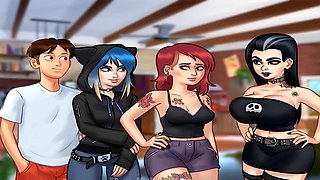 Cartoon summer saga making out with Eve in part 120