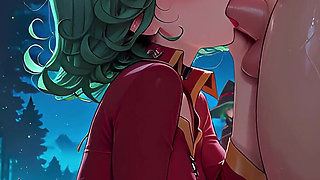 Tatsumaki Atmospheric Gentle Blowjob in the Forest, Anal Sex Onepunchman