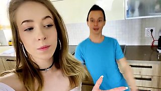 skinny teen Nata Ocean satisfies her stepbrother
