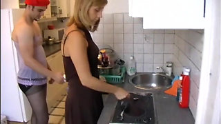 Crossdresser Slave Cleans Her Kitchen