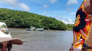 Hot Wives Gangbanged by Friends on a Boat in Salvador - Creampie & Moaning Action
