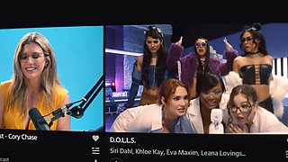 ADULT TIME - Shocked Man Caught Cheating MILF Wife Dames Getting GANGBANGED In HIS Living Room: Porn