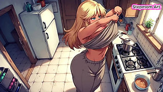 JOI Stepmom Hot Kitchen - Come with me 100% You'll cum - Dirty Talk