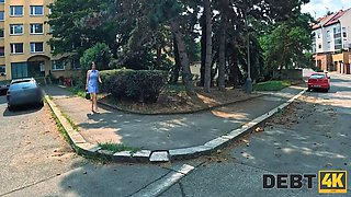 Debt4k. he came for the payment - she just jizz