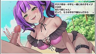 [02 Hentai Game Isekai Beach.2d Animation Of A Handjob On An Outdoor Beach