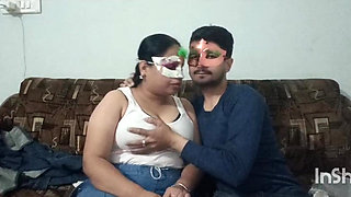 Masked Desi Group Orgy Wild Kiss Boobs Play in Masquerade Party Homemade Fun